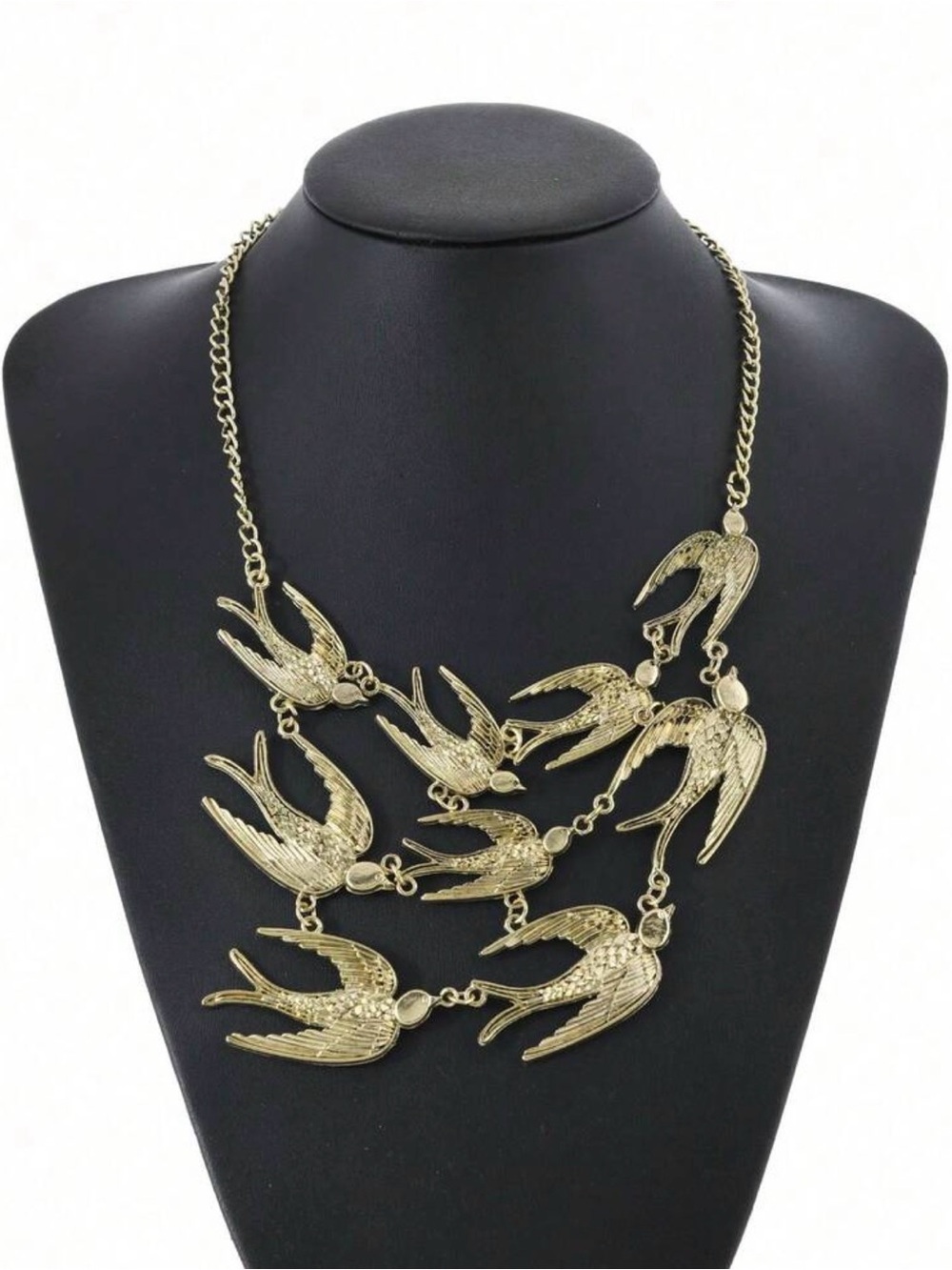 Gold Bird Multi-Pendant Necklace - Women Jewelry
